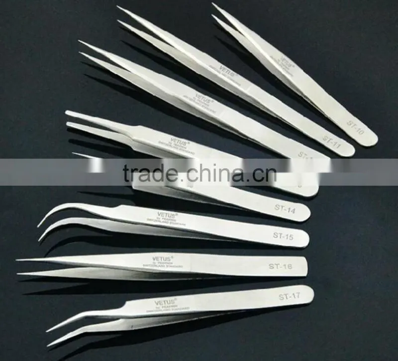Vetus ST Stainless Steel Material Eyelash Extension Tweezers