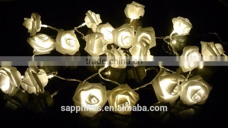 20L battery christmas wedding party holiday indoor outdoor string led rose light