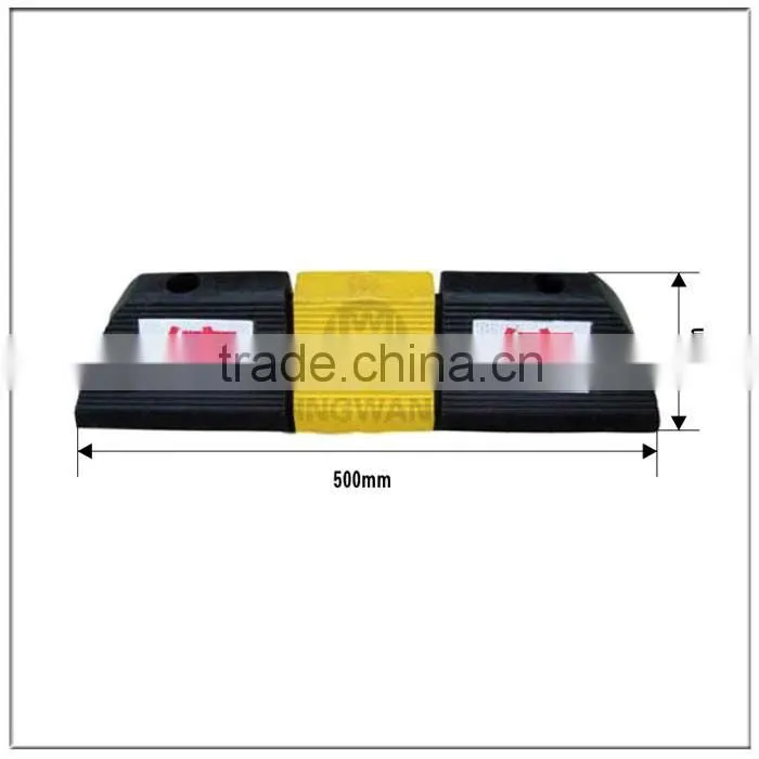 Durable STOP rubber trolley wheel stopper parking block