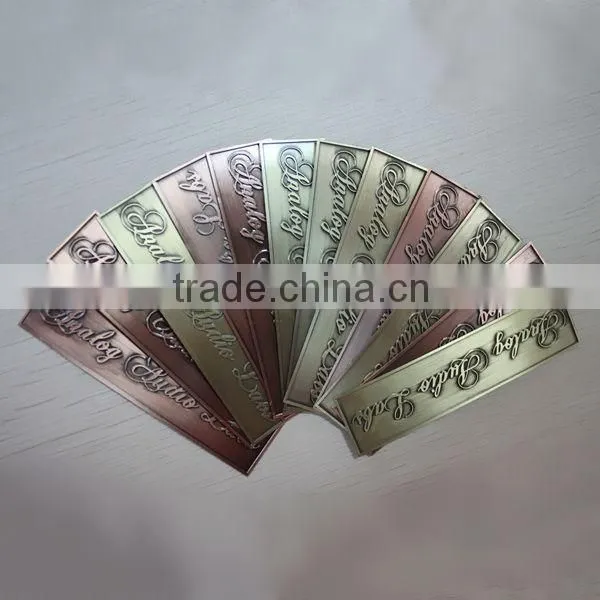 personalised metal brass any name stamping name plate/way door name /sign plates designs