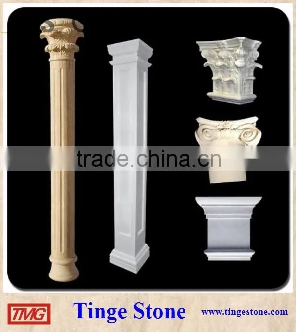 Marble column granite pillar designs from factory TMG manufacture