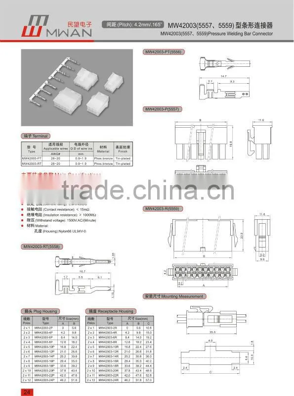 Mini-Fit Receptacle Housing 39-01-2020