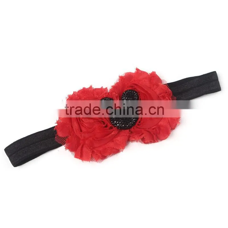 black and white and red mickey necklace and red lace hairband wholesale handmade chunky bubblegum bead necklace