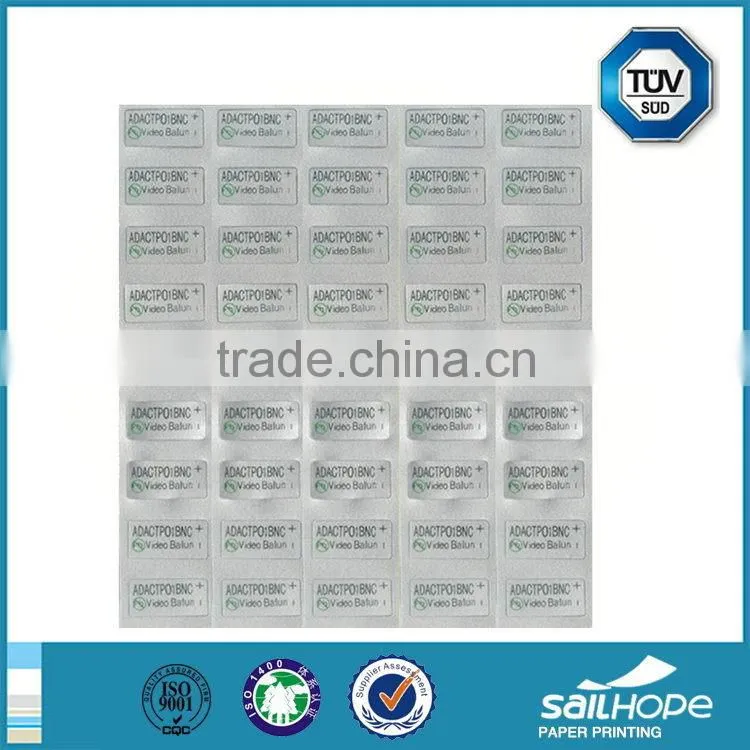 Customized new coming printing adhesive private sticker