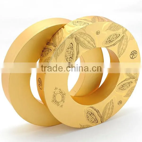 Custom High End Annular Donut Biscuit Dessert Chocolate Packaging Box