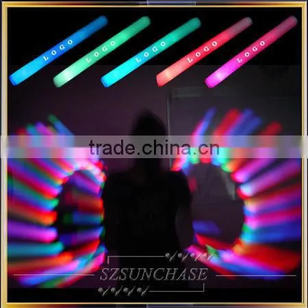 LED light up foam wands/LED light glow stick/LED baton in party