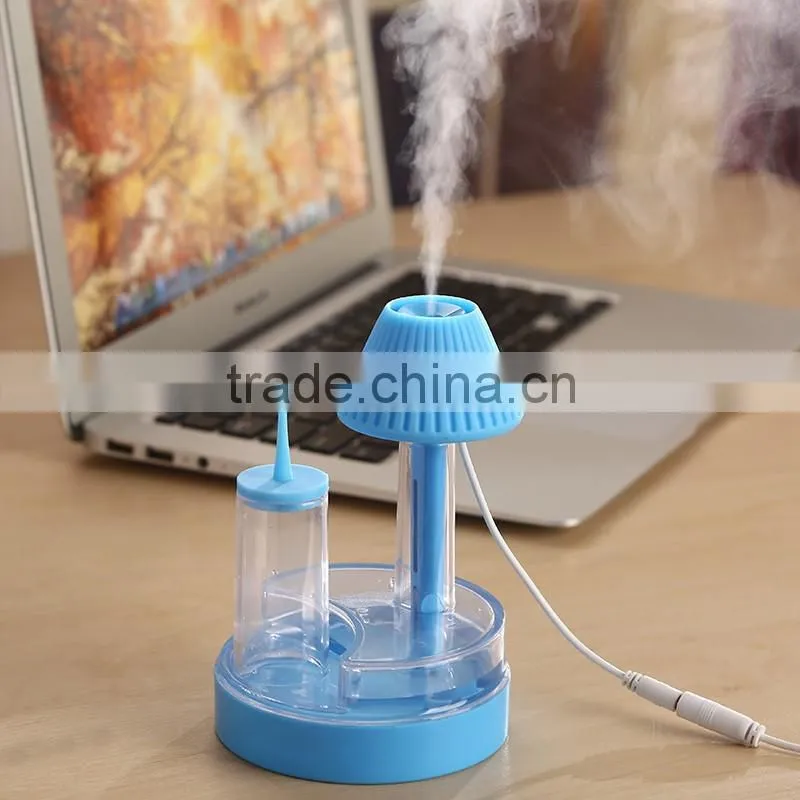 functional air purifier with table lamp for room/ Green buds humidifier