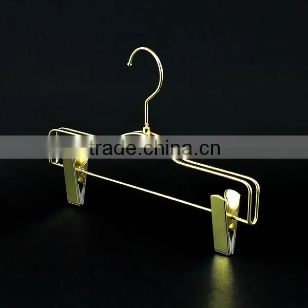Golden Luxury Metallic Trousers / Pants Hanger for Luxury Sports Wear