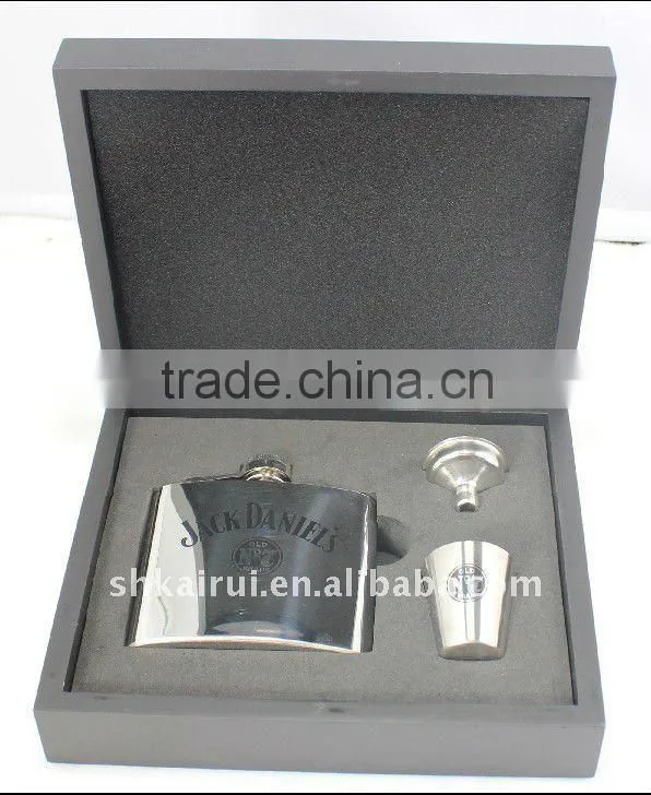 stainless steel hip flask with pearl outside