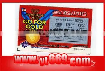 Voucher Scratch off Card