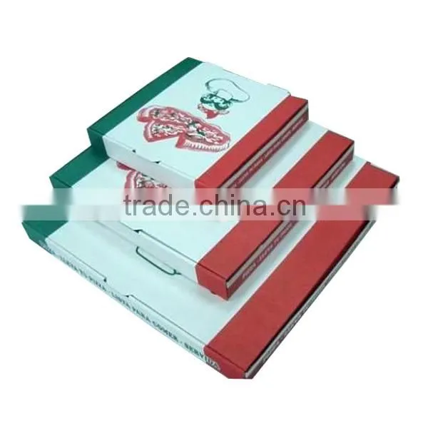 hot sale white Kraft delivery pizza box