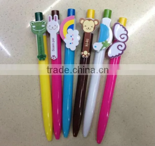 custom logo promotion Cartoon ball-point pen