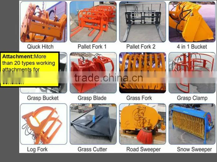1.5 ton garden trucking mini wheel loader with CE