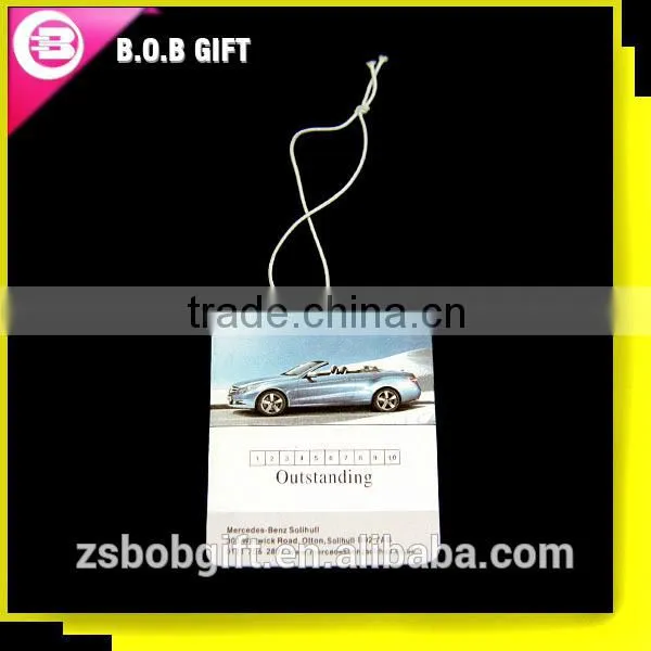 Hanging paper car air freshener