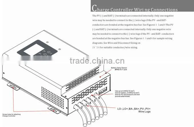 Off grid MPPT solar charge controller for PV panel high efficiency 98%