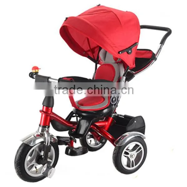 Cheap price Kids Pedal Tricycle Baby Tricycle with Cnopy,Steel Frame Baby Tricycle with 3 Wheels