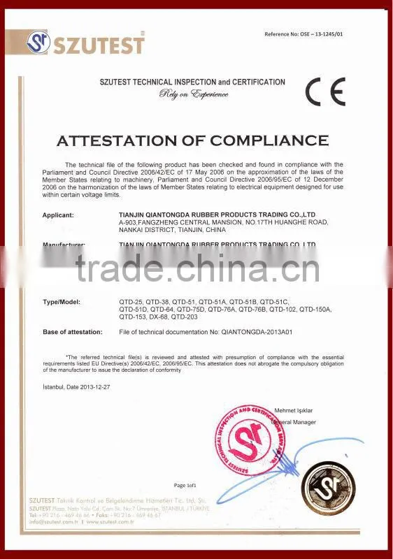 rubber metal bonded seal washers