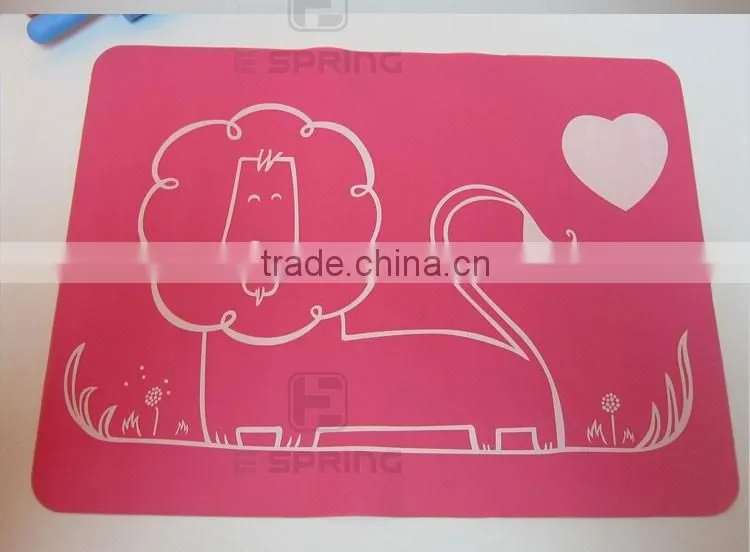 Custom logo printing design non-stick kitchen baking mat silicone