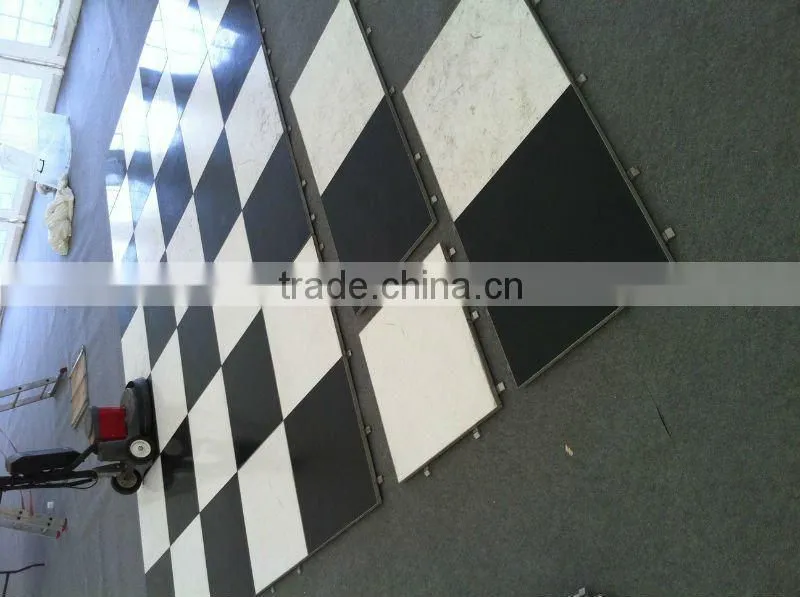 portable event dance floor classical black&white