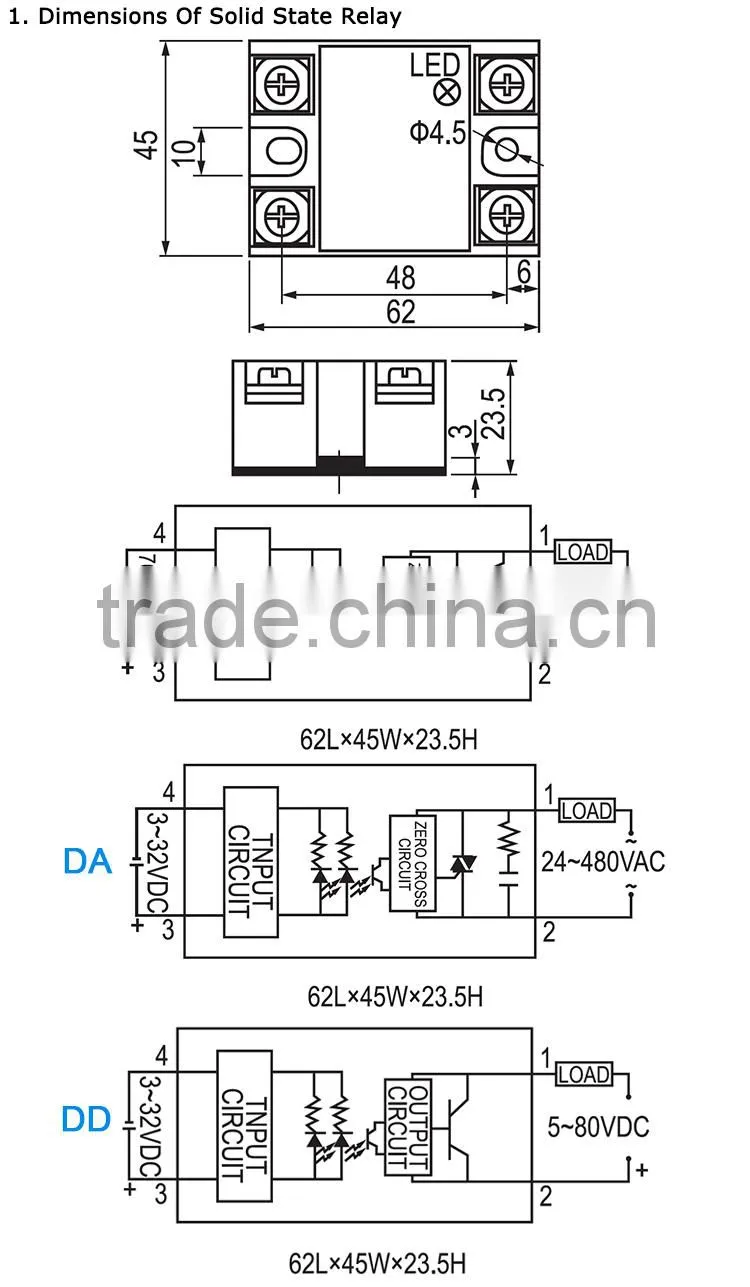 Single Phase Ac Solid State Relay Ssr Solid State Relay