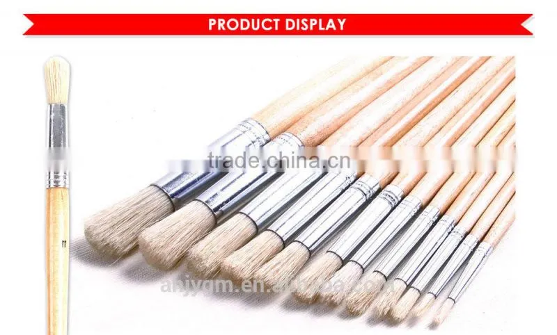 White Box/Opp bag Packing Wooden Handle Wool Hair Artist Brush/oil painting brush
