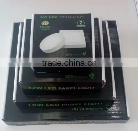 3W/6W/9W/12W/18W/24W LED SURFACE PANEL LIGHT