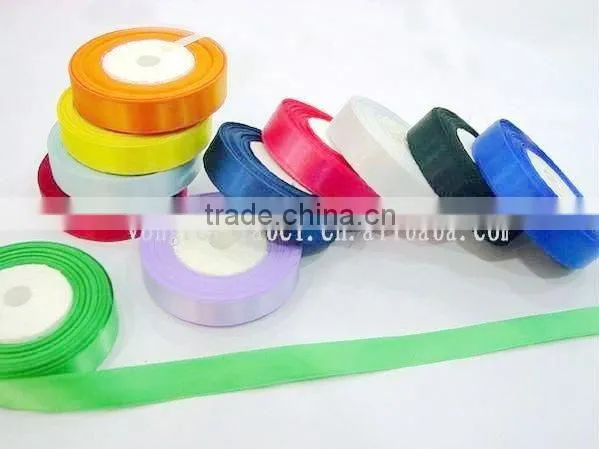 Slitted Edge Polyester Satin Printed Ribbon