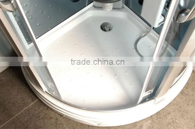2016 Hot Sales Golden/White Tempered Glass walk in sliding door Shower Room With CE China Manufacturer