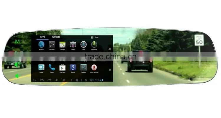 Germid car frameless rearview mirror monitor with mirror link function