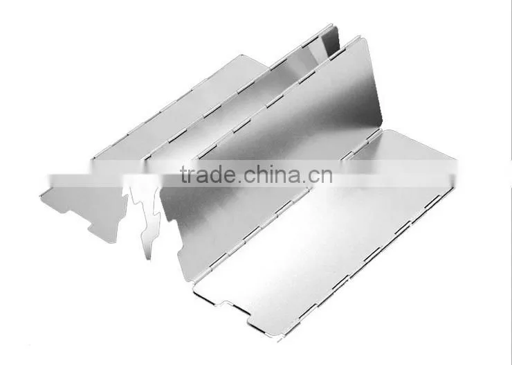 10 plates Fold Camping Cooker Gas Stove Wind Shield Screen Foldable Outdoor