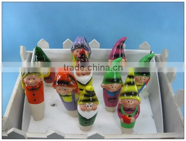 Factory Direct Sale Garden decoration ceramic pottery mushroom plant watering spike