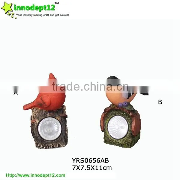 Garden decor polyresin craft frog and stone, mushroom with shadow control and solar panel