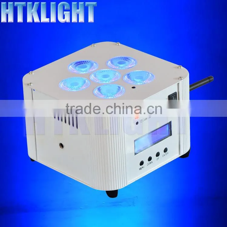 wireless battery 6*10w 4in1 stage lighting system