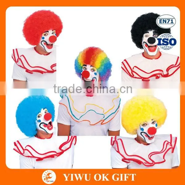Colorful Funky Curly Masquerade Party Rainbow Afro Wig