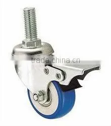 Light Duty Blue Swivel Trolly Furniture Caster Wheel