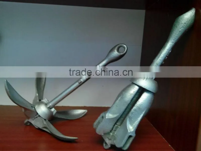 Hot Dip Galvanized Folding Grapnel Anchor Type A For Yacht