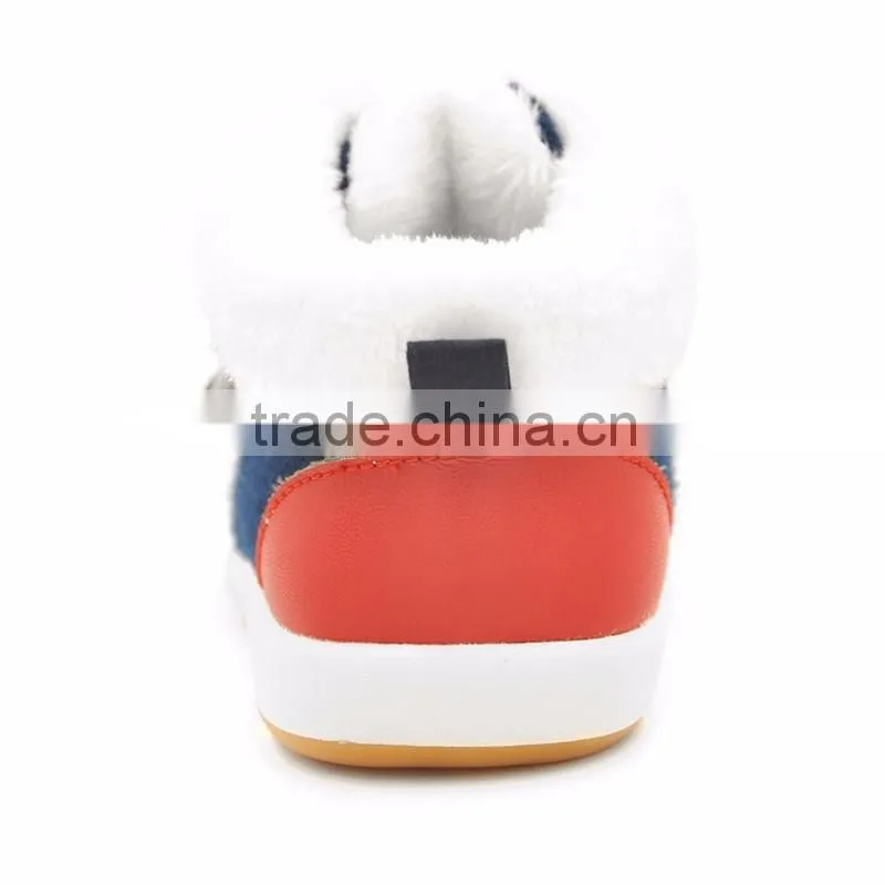 2016 XIAOLIUBAO Organic Cotton Fabric Funny Baby Winter Shoes