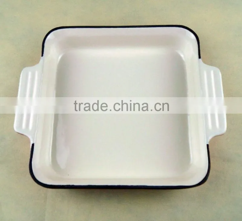 enamelled cast iron roaster pans