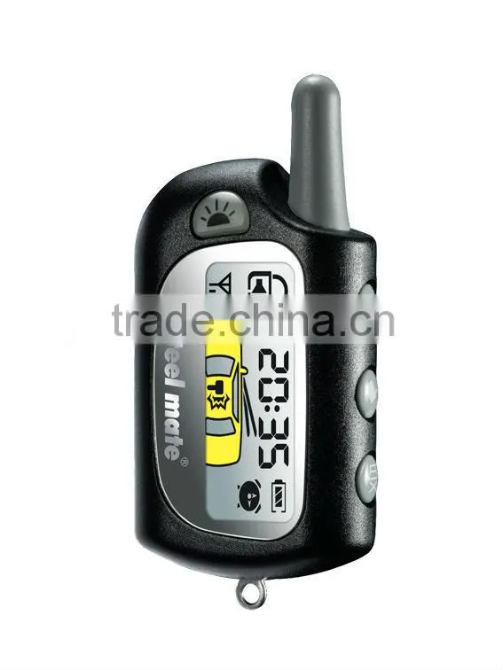 Two way manual micro fm car alarm 8000 with remote trunk release
