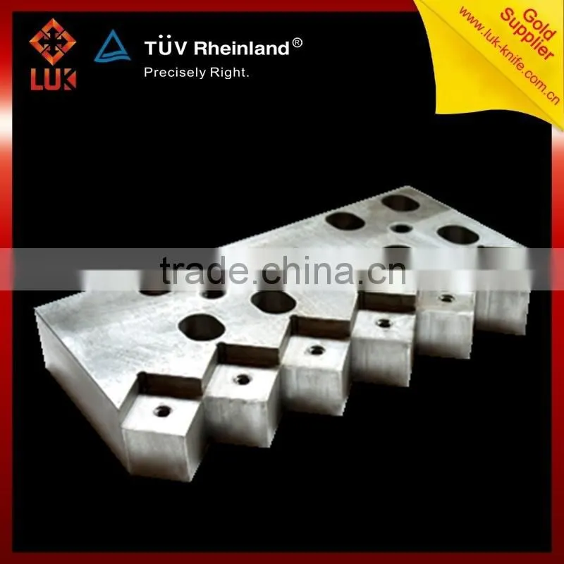 Recycled PP PE HDPE PET shredder and crusher stationary knife