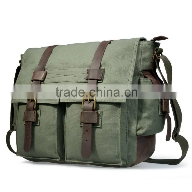 British Style Canvas Dslr camera bag