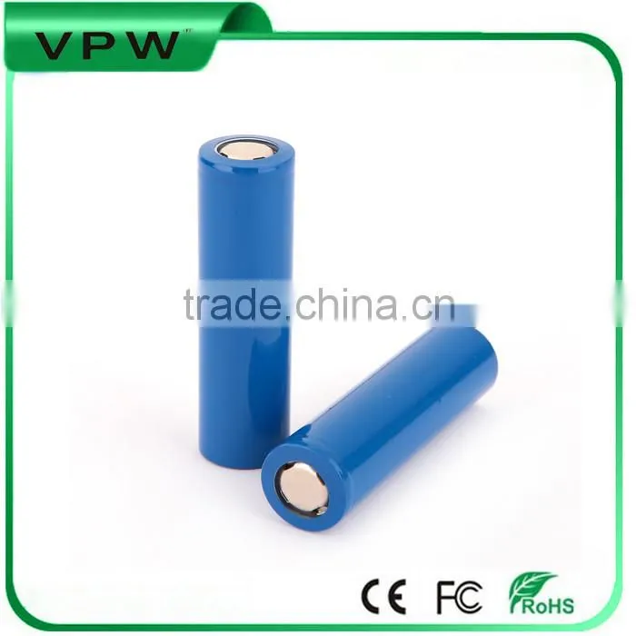 Customized battery with high quality rechargeable li-ion 3.7V 1500mAh ICR18650 lithium battery cell