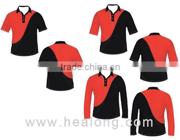 Long sleeves, middle-length sleeves cricket uniform
