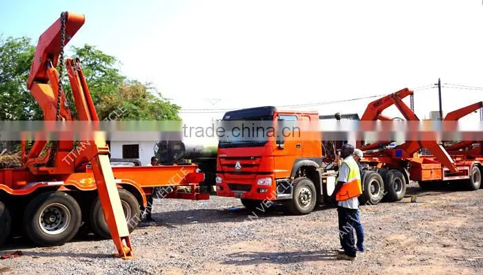 TITAN 40ft container lifting equipment side lift semi trailer