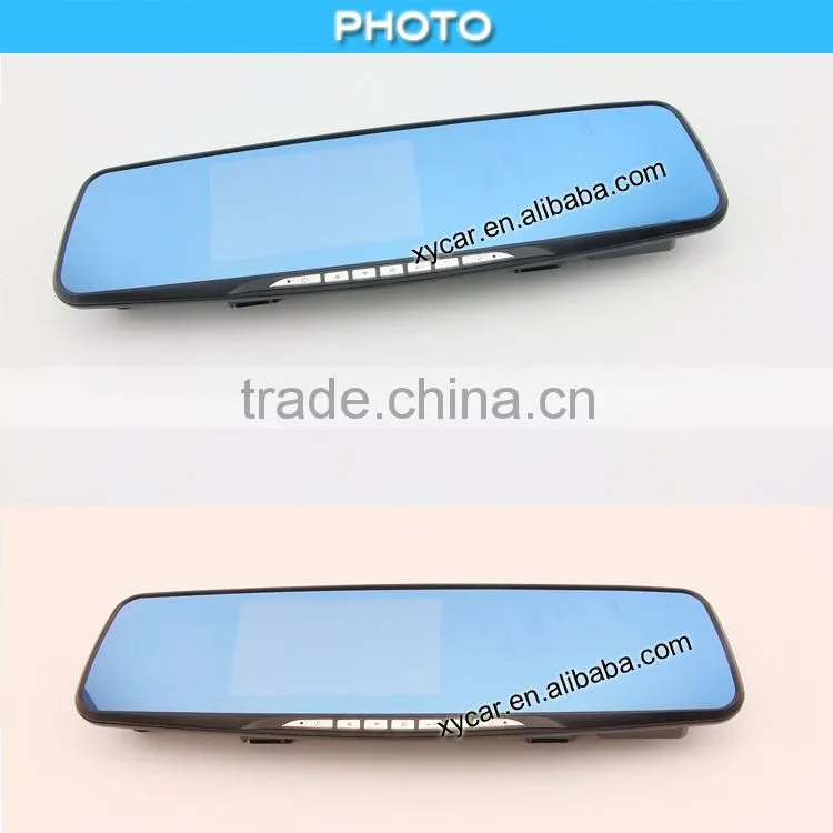 120 degree 4.3 inch HD LCD display cheap 1080p hd car rearview mirror camera dvr XY-801DVR