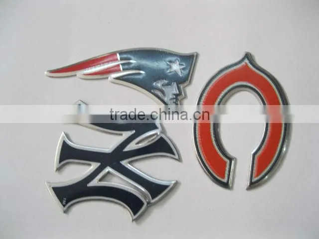 metal sticker decals custom decoration metal sticker
