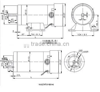 113ZYT 110v magnet motor for boat