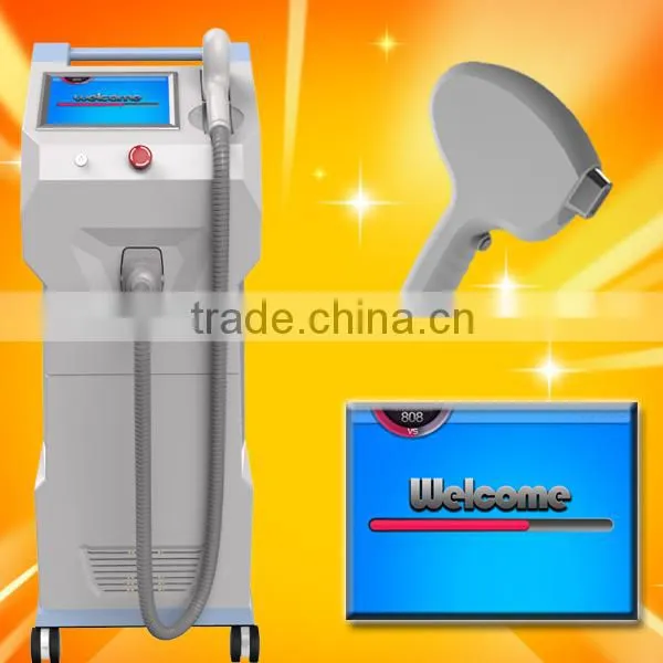 Newly designed most advanced professional vertical 808nm diode laser hair removal skin spa medical apparatus
