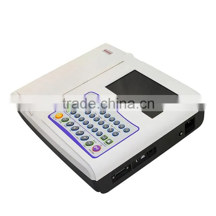 12-channel 12 leads portable ECG machine low price