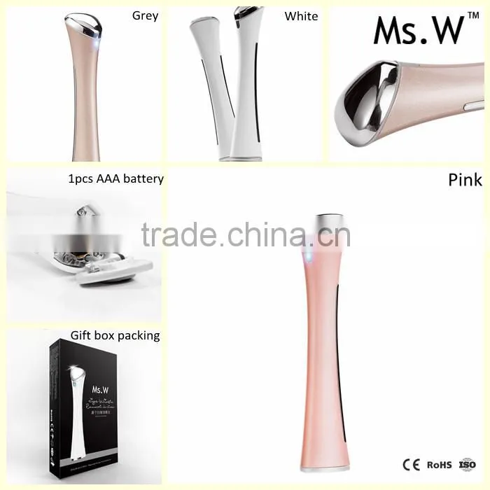2016 Ms.W new design eye care massager mini facial massager